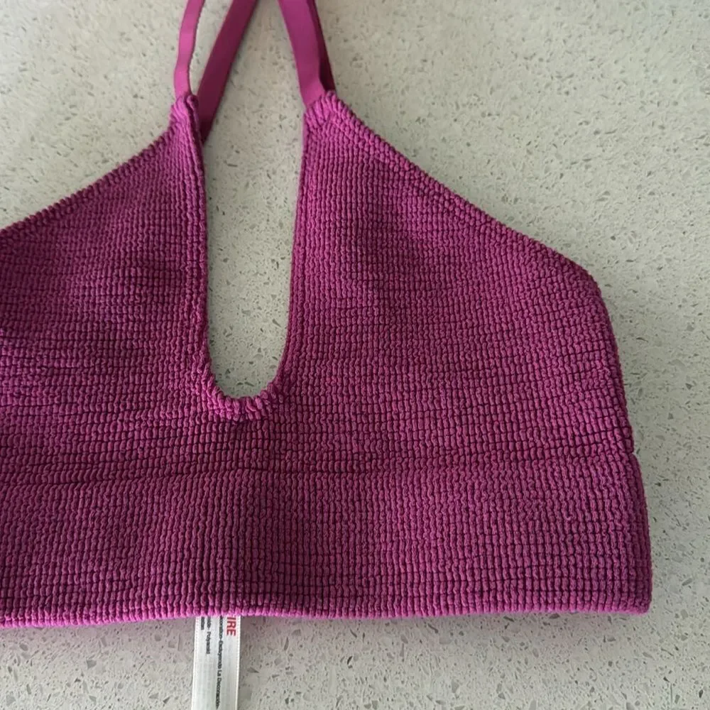 NWOT Free People The Rib Reach For Triangle Bra XS/S Seamless Pull On Voop